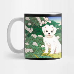 Malshi Dog in the Woods Cute Shih Tzu Maltese Mug